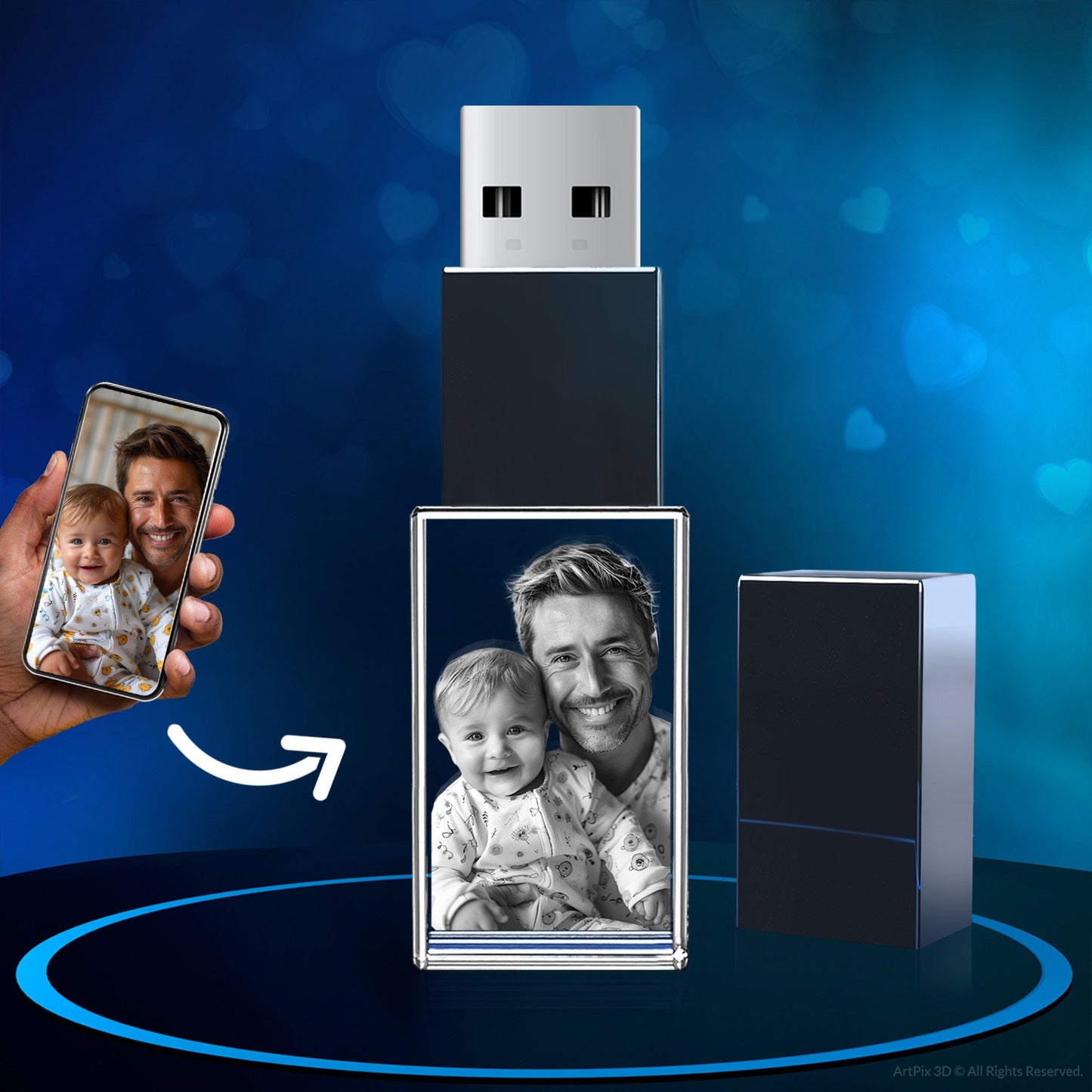 Engraved 16GB Flash Drive - Engraving, Personalized, Customized