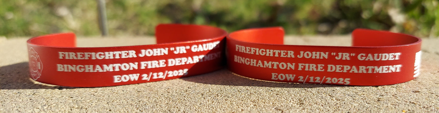 Memorial Bracelet Firefighter, Fireman, Fire Maltese, First Responder, Fire Department, End of Watch, EOW, LODD, Laser Engraved