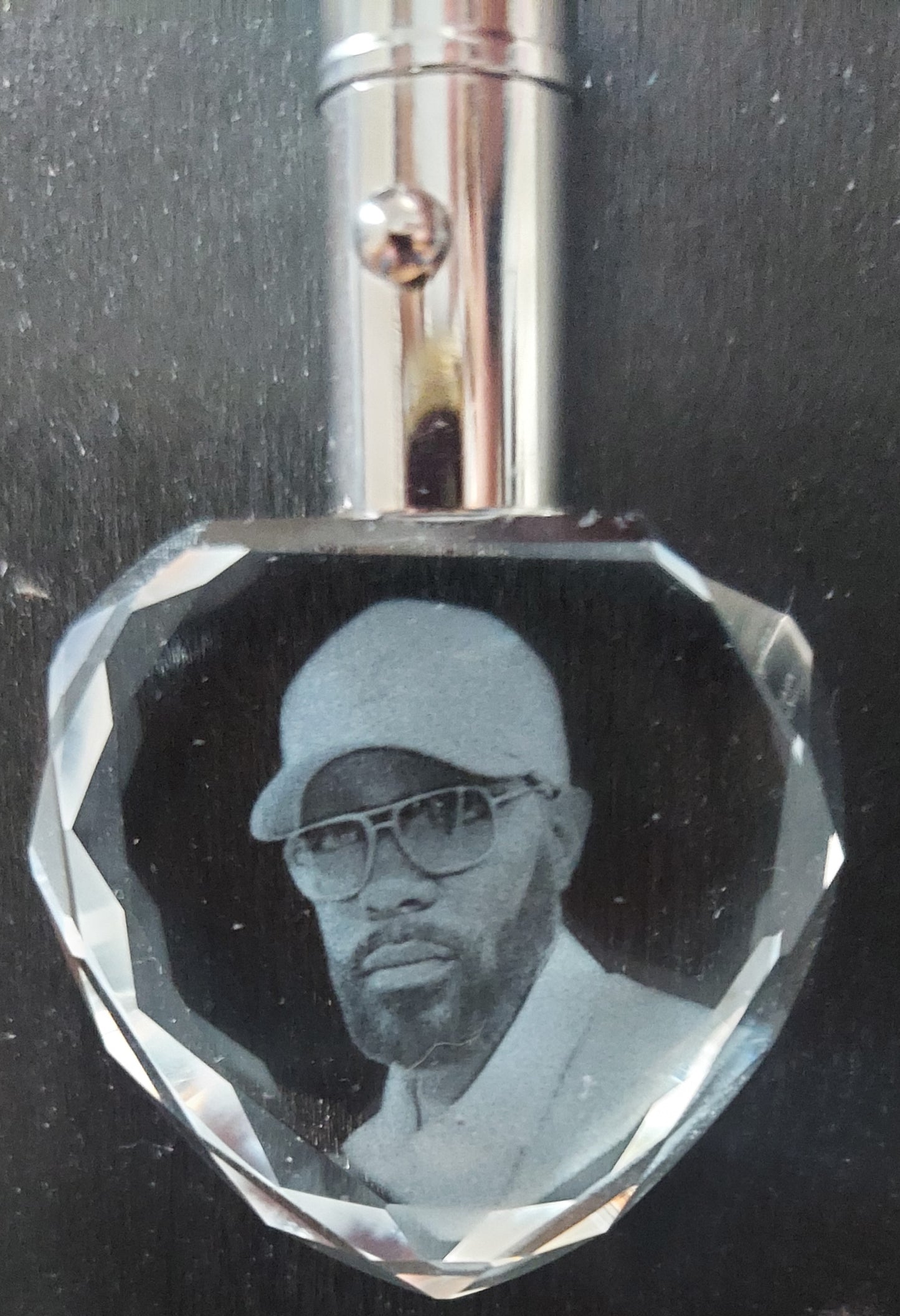 3D Photo Crystal Heart Shaped Keychain Engraved with your photo Personalized Gift, Mother's Day, Father's Day, Valentine's, Mom, Dad, Pet