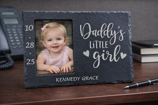 Engraved Slate Frame Daddy's Little Girl