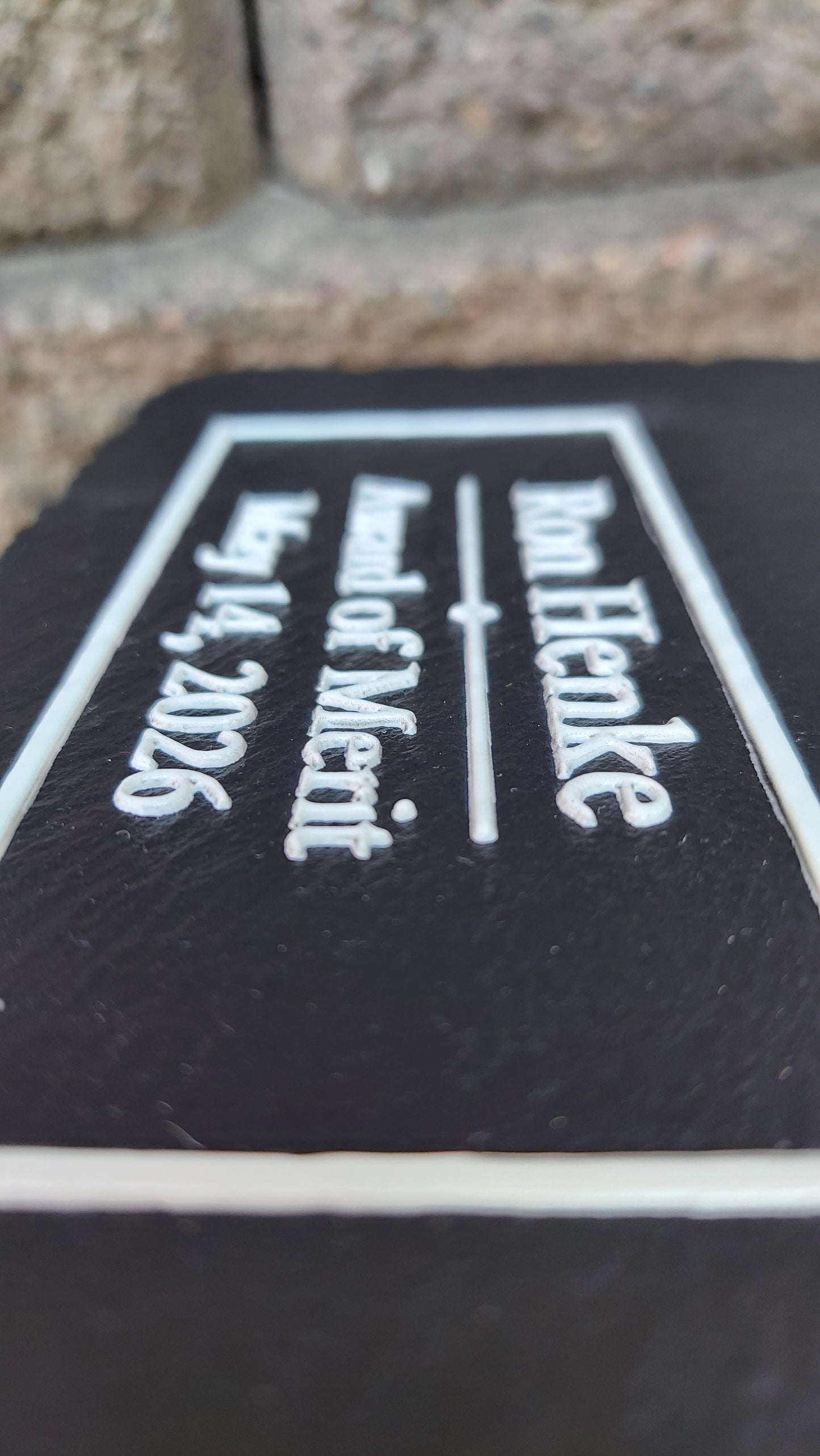 custom police slate plaque full color uv printed eden prairie police