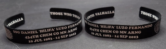 Memorial Bracelet Military / US Army / Marines / Navy / Coast Guard / National Guard / KIA / MIA / Laser Engraved