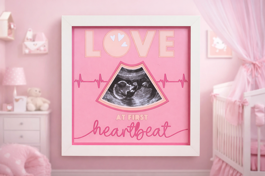 love at first site baby ultrasound picture frame