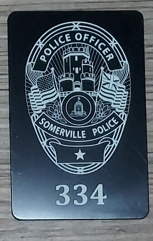 Metal Miranda Warning Cards for Law Enforcement - Laser Engraved - Police, Trooper, Officer, Deputy Sheriff, Heavy Gauge .8 mm thick