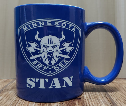 Engraved 11 ounce Ceramic Coffee Mug - Police, Trooper, Deputy Sheriff, Law Enforcement, Customized Personalized