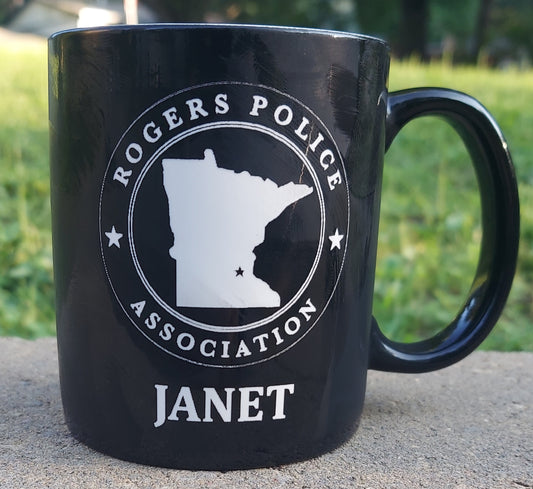 Engraved 11 ounce Ceramic Coffee Mug - Police, Trooper, Deputy Sheriff, Law Enforcement, Customized Personalized