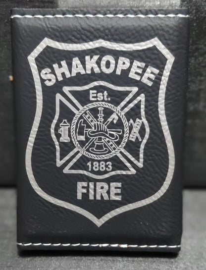 Custom engraved business card holder