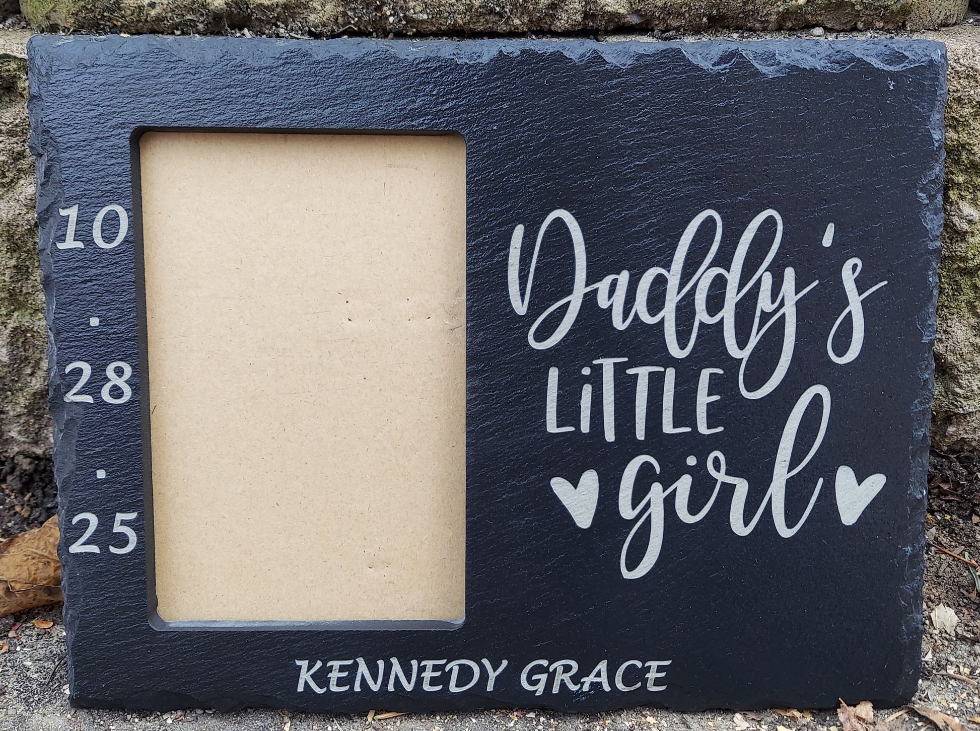 Engraved Slate Frame Daddy's Little Girl