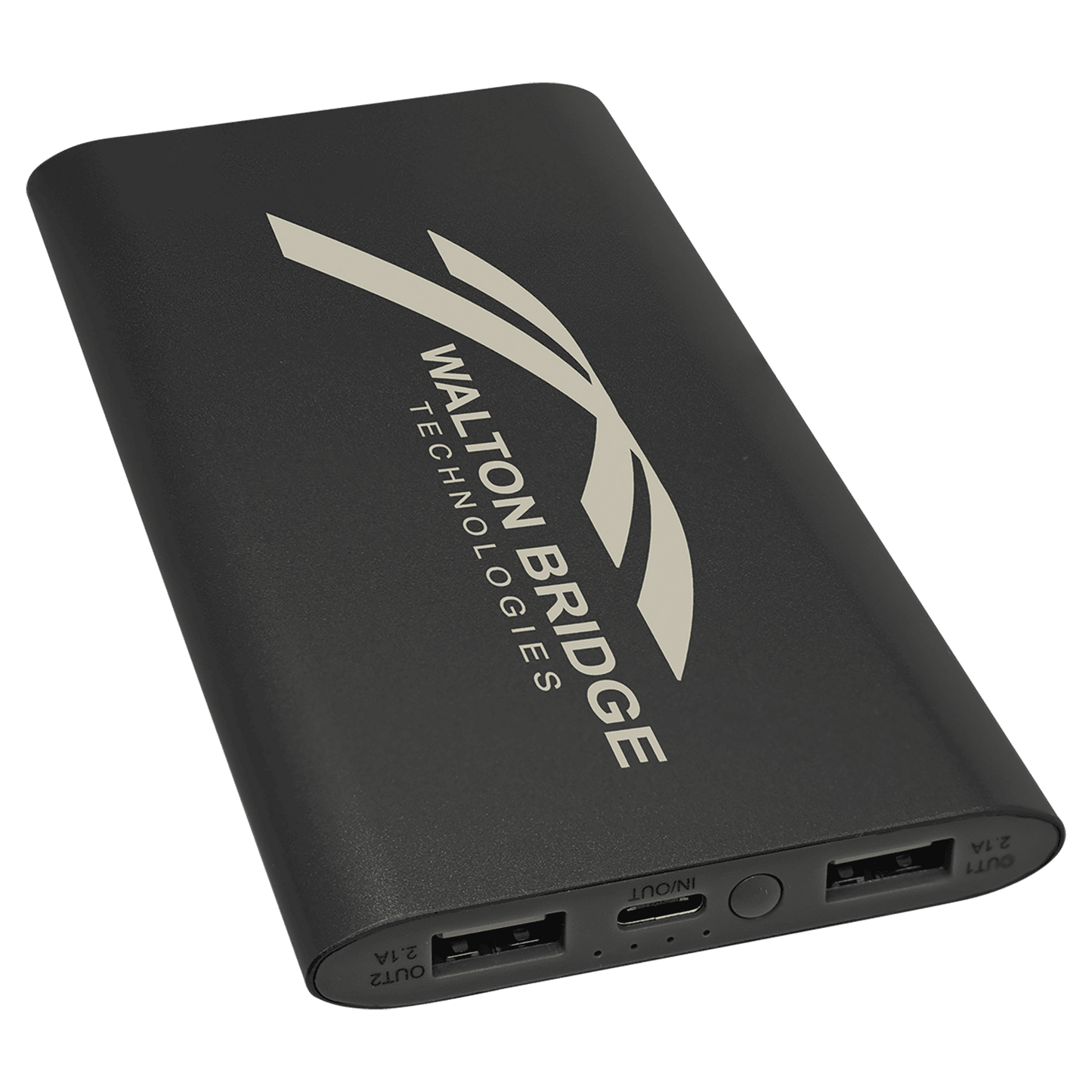 8000 mAh Power Bank with USB Cord, Wireless Charger, Portable, Battery Pack, Personalized, Laser Engraved, Travel Charge, Police / Fire