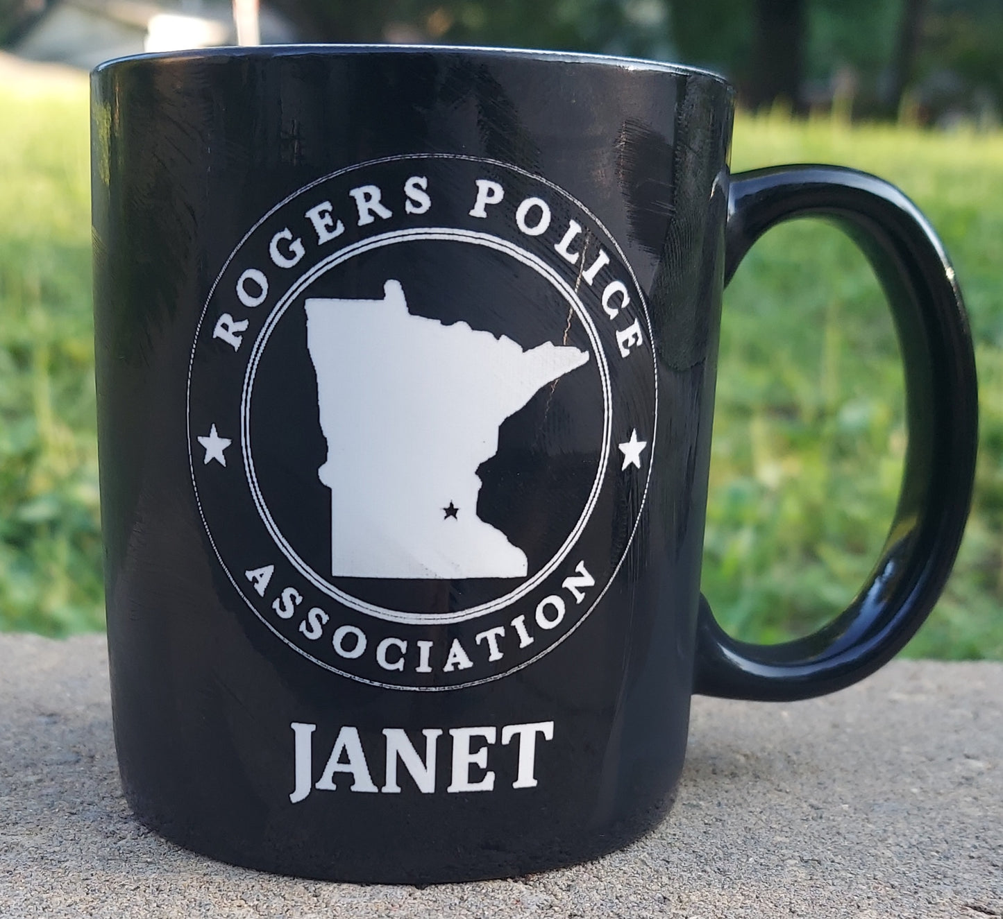 custom laser engraved ceramic coffee mug