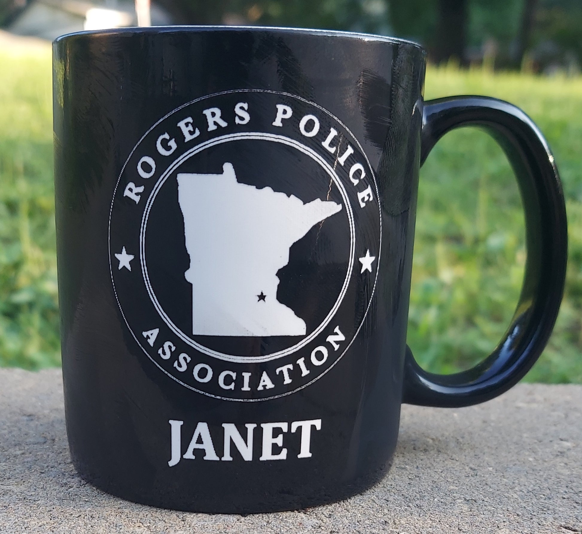 custom laser engraved ceramic coffee mug
