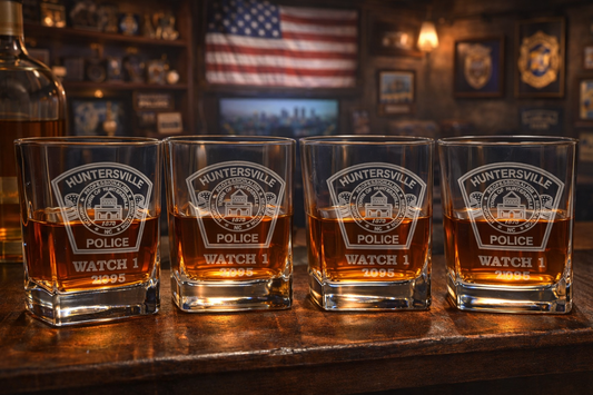 custom laser engraved whiskey glasses man cave