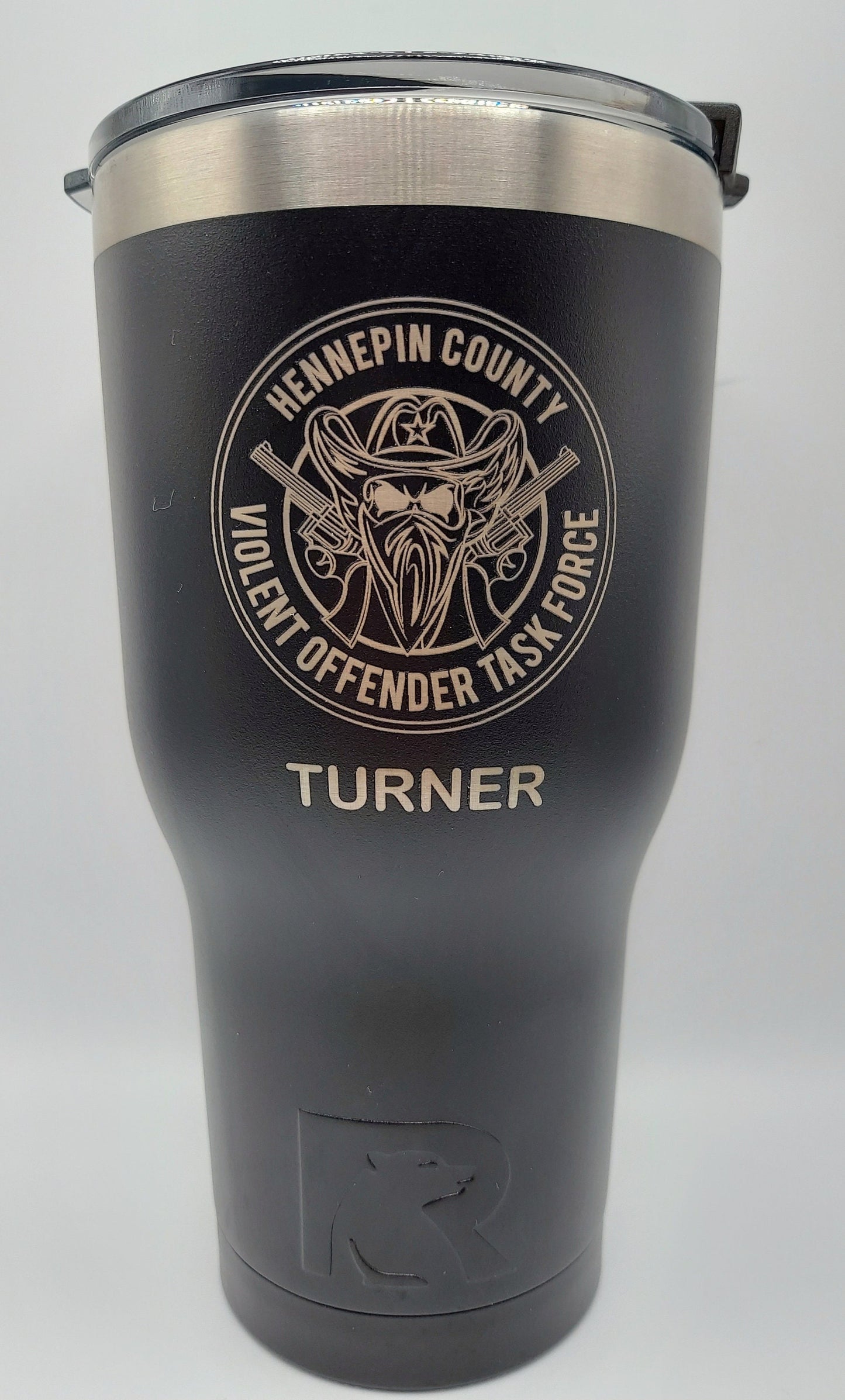 Custom Police Officer Law Enforcement laser engraved tumbler - Police, Trooper, Officer, Deputy, Sheriff 20 oz or 30 oz, RTIC brand with lid