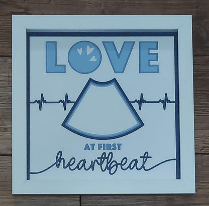 love at first site baby ultrasound picture frame 