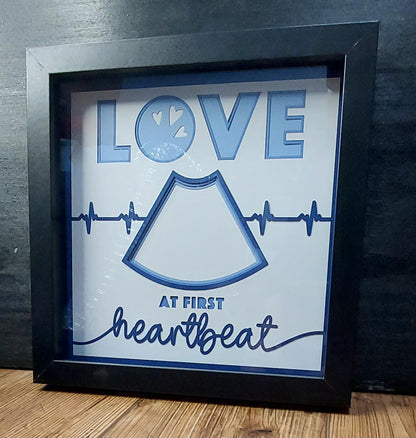love at first site baby ultrasound picture frame 