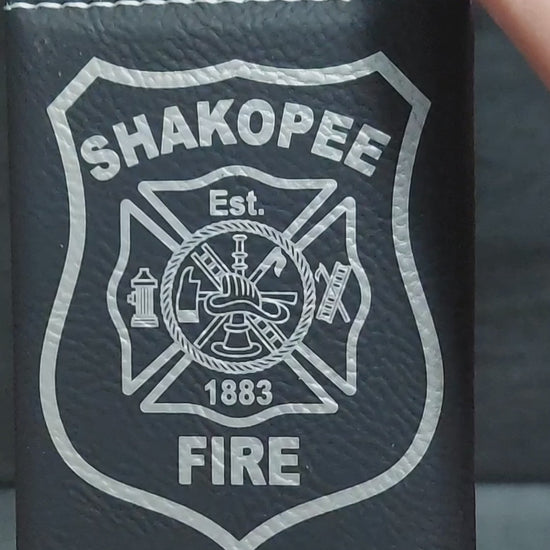 Custom engraved business card holder