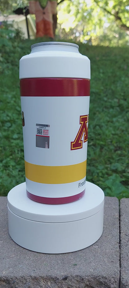 Frost Buddy Universal Buddy 2.0 Can Cooler - Minnesota Gophers - Collegiate - Fits ALL 12 and 16 oz Cans and Bottles Official NCAA licensed
